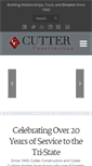 Mobile Screenshot of cutterconstruction.com